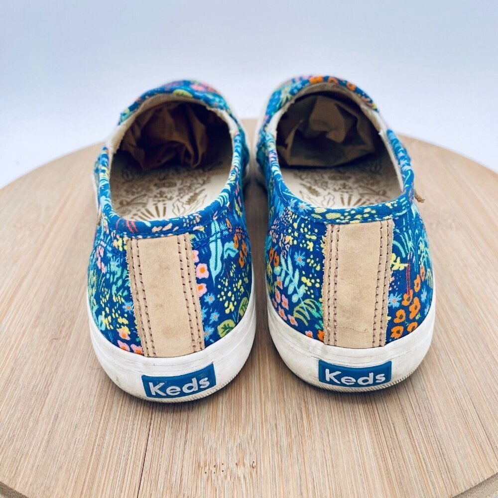 Keds Rifle Paper Co Shoes Womens 8.5 Multicolor Floral Canvas - Picture 8 of 11